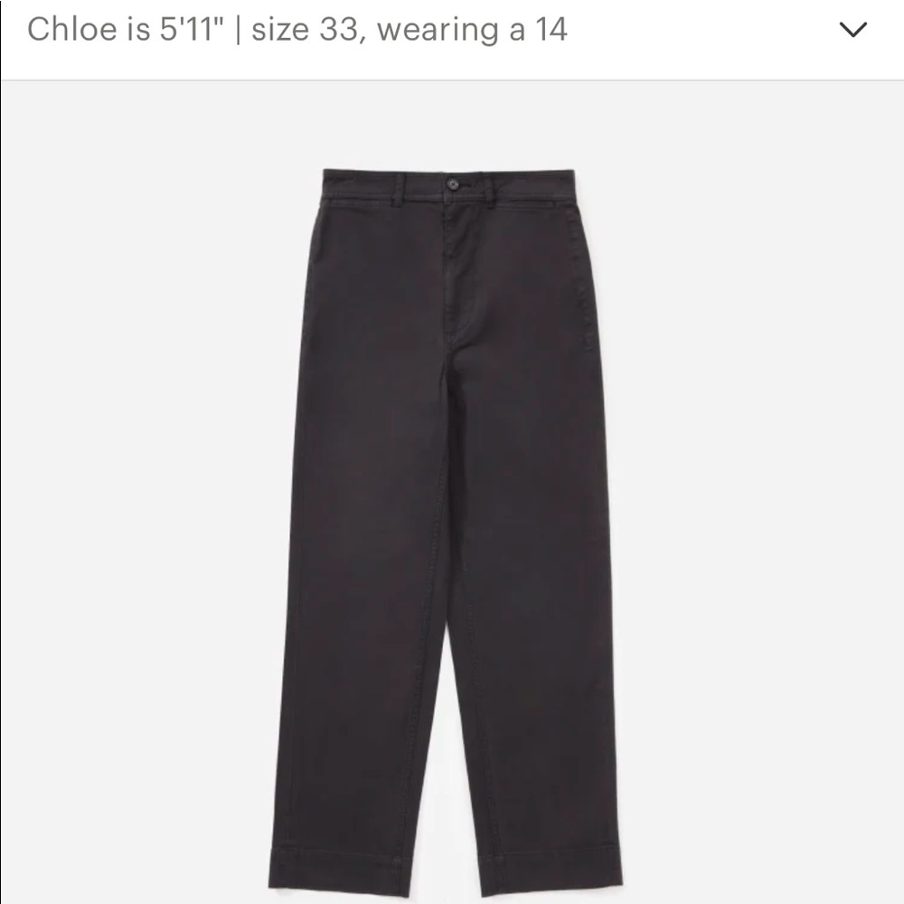 Everlane lightweight straight leg crop